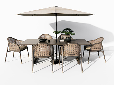 New Chinese Style Outdoor Tables and Chairs model