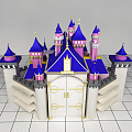 European-style castle 3d model