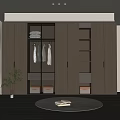 Modern Wardrobe Interior Design With Sliding Doors Hanging Rails And Storage Shelves