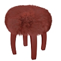 Patagonia Sheepskin Stool Sheepskin Stool Sheepskin Wool Fur Stool 3d model