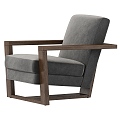 Nordic Log Leisure Chair 3d model