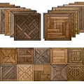 Classic And Modern Wooden Flooring With Various Patterns And Natural Textures 3d model