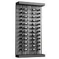 Elegant Wine Cabinet With Multiple Shelves And Neatly Arranged Wine Bottles