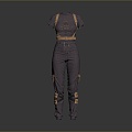 Jeans Straight Pants Khakis Bloomers Wide Leg Pants Flare Pants Pencil Pants Cargo Pants 3d model