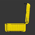 Yellow Open Hard Shell Toolbox With Secure Lock For Equipment Storage