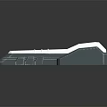 Sleek Modern Train Design With Aerodynamic Shape And Glossy White Black Exterior