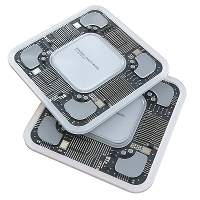 High Performance Processor Chip With Detailed Circuit Board Design And Components 3d model