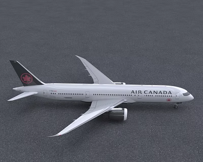 Hyundai Air Canada Boeing Passenger Aircraft Air Canada Boeing Dreamliner Aircraft 3d model