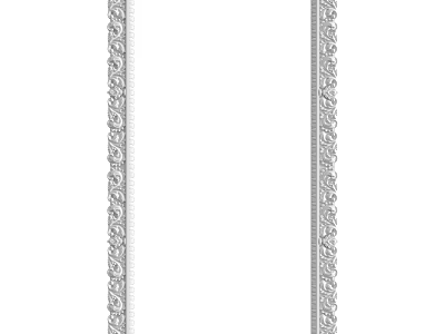 Elegant Decorative Mirror With Intricate Patterned Frame For Home Decor Accent 3d model