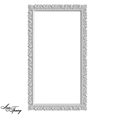 Elegant Decorative Mirror With Intricate Patterned Frame For Home Decor Accent 3d model