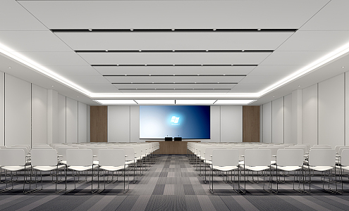 Modern Meeting Room Meeting Table and Chair 3d model