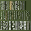 Stepping Stones In Various Materials Like Pebble Brick And Stone For Landscape Design