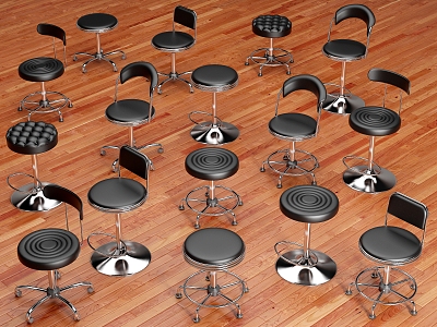 Bar Stool Bar Stool Lift Stool High Stool 3d model