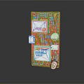 Green Electronic Circuit Board With Integrated Chips And Components