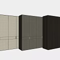 Minimalist Modern Wardrobe Design With Dark And Light Panels And Sleek Handles