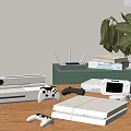 Modern game console game console gamepad 3d model
