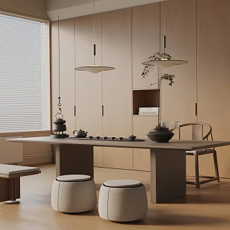 Modern dining table 3d model