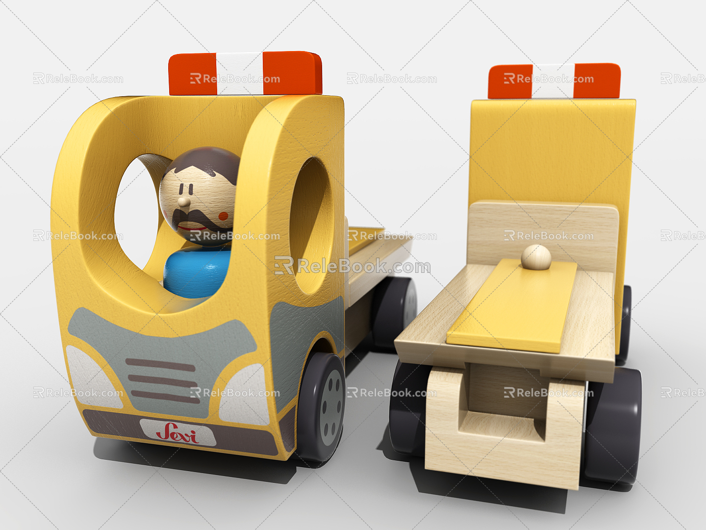 Modern toy car toy car 3d model