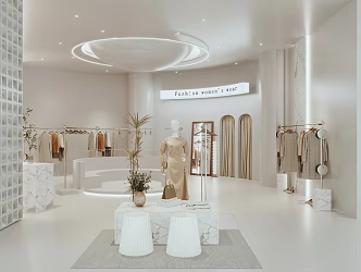 Ji clothing store women's clothing store 3d model