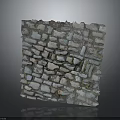 Natural Stone Wall Decoration Block With Irregular Rustic Texture And Multi Colored Surface