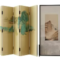 new chinese style screen 3d model
