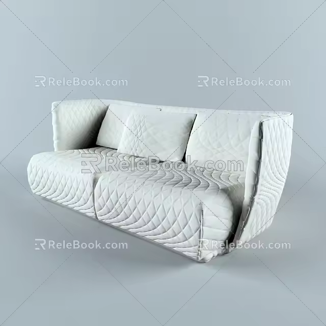 Double sofa 3d model