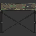 Portable Camouflage Folding Bed With Sturdy Metal Frame For Outdoor Camping Use