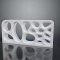 Modern White Decorative Furniture With Unique Irregular Hole Cutout Design