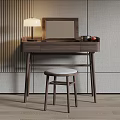 Dressing table dressing stool 3d model