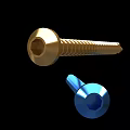 Medical Device Orthopedic Screws Long Golden and Short Blue for Surgical Use