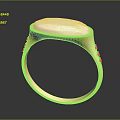 Elegant Gold Ring Featuring White Oval Gemstone And Decorative Side Accents