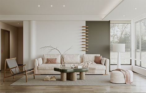 modern living room 3d model