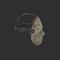 Vintage Metal Weapon Mask With Straps And Holes For Combat Equipment