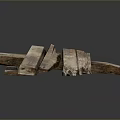 Old Rustic Wooden Planks Stacked As Natural Home Decor Household Items