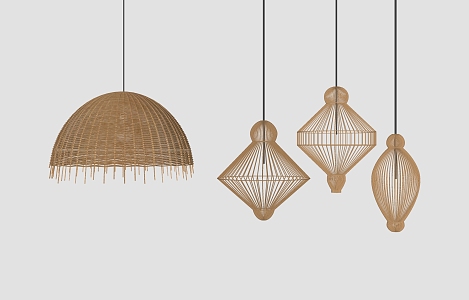 New Chinese Chandelier 3d model