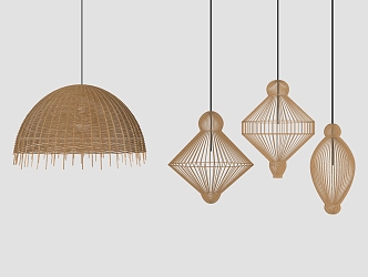 New Chinese Chandelier 3d model