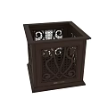Wooden Garden Ornament With Intricate Carved Patterns And Lattice Design For Outdoor Decorative