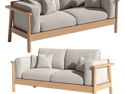 Double sofa 3d model