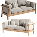 Double sofa 3d model