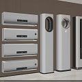 Sleek Modern White Air Conditioners and Fans Wall Mounted Floor Standing Design