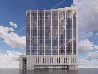 modern office building office building 3d model