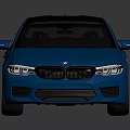Blue Sleek Sporty Sedan With Black Roof And Modern Exterior Design