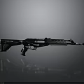 Modern Tactical Sniper Rifle With Black White Body Scope And Design Details