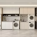 Bathroom Cabinet Rack With Modern White Cabinets Washing Machines Countertops And Storage Space