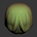 Colorful Character Creature Mask With Textured Facial Features And Vibrant Hues