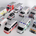 Diverse Utility Vehicles Including Ambulance and Rescue Models for Emergency Services