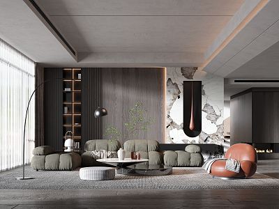 modern living room model