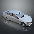 Silver Modern Sedan Exterior Design With Sleek Body And Alloy Wheels