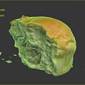 Juicy Bitten Beef Burger With Golden Brown Soft Bun Tender Meat On Dark Surface