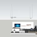 Modern Booth Technology Booth 3d model